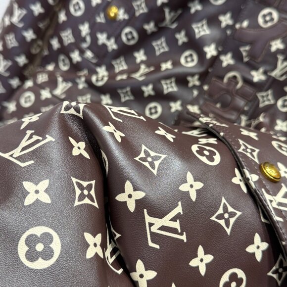 Louis Vuitton Men’s Monogram Leather Parka Jacket – Pharrell × Nigo FW25 - Picture 5 of 10